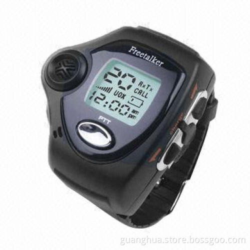 Children's Walkie Talkie, Backlight LCD Screen, Wristwatch Style, with Adjustable Band
